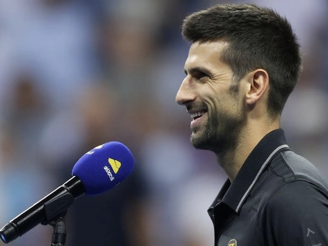Novak Djokovic brinca no US Open: treinar João Fonseca após a aposentadoria?